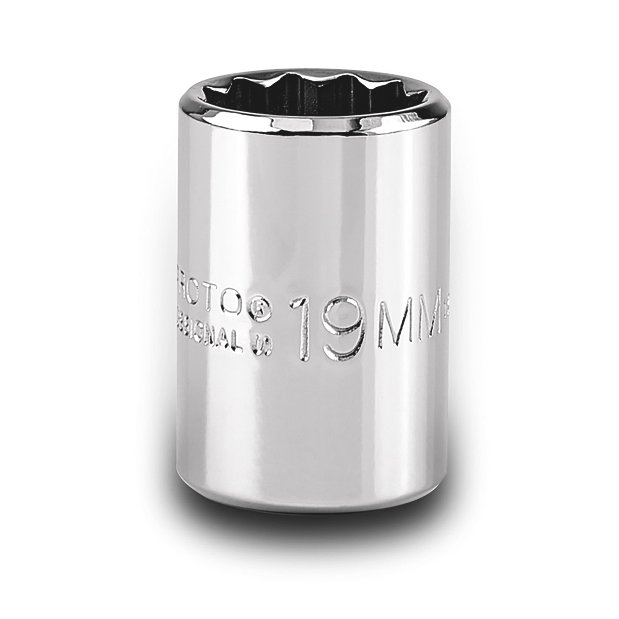 Proto 1/2in. Drive, 38mm Metric Socket, 12 Point, Model# J5438M